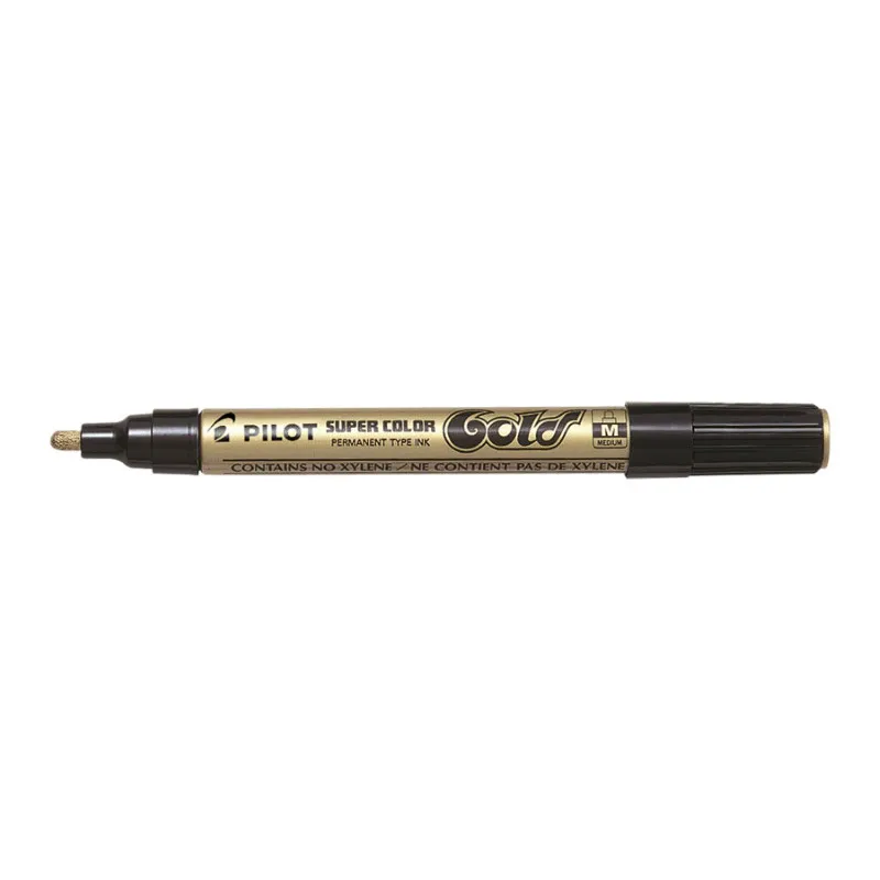 Popisovač Pilot Super Color - zlatá / M / 2 mm