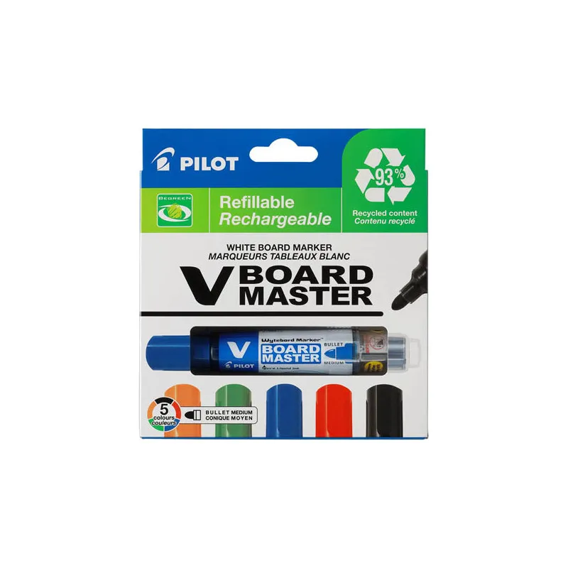 Popisovač Pilot V-Board Master - sada / 5 ks