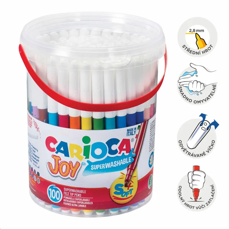 Popisovače Carioca Joy - 100 ks