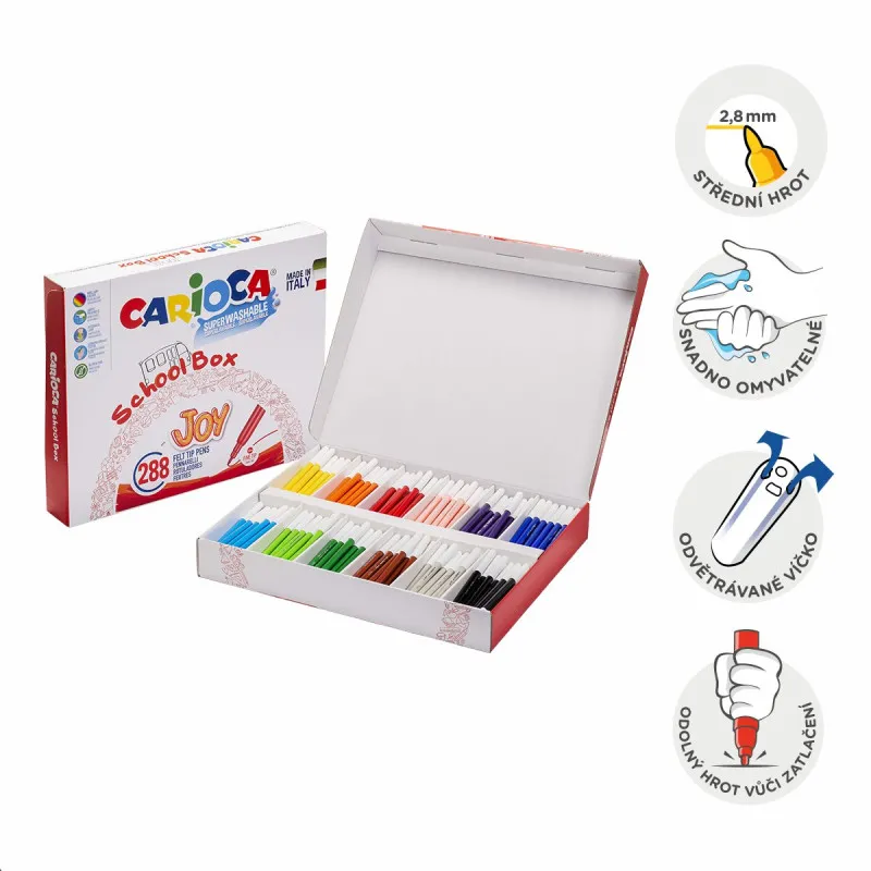 Popisovače Carioca Joy - 288 ks