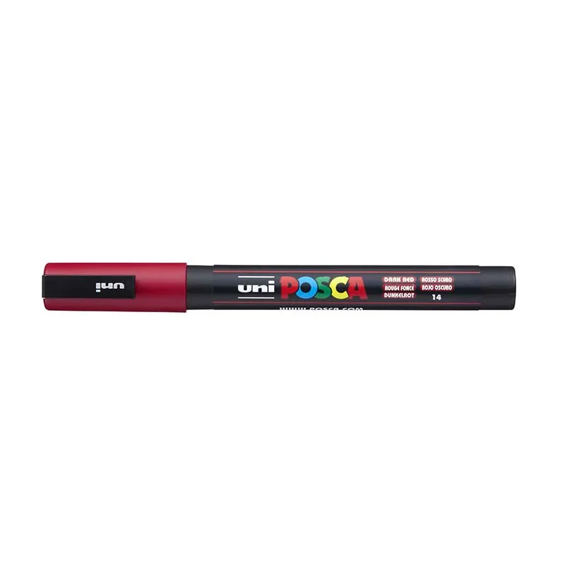 Posca popisovač / 0,9–1,3 mm - tm. červená