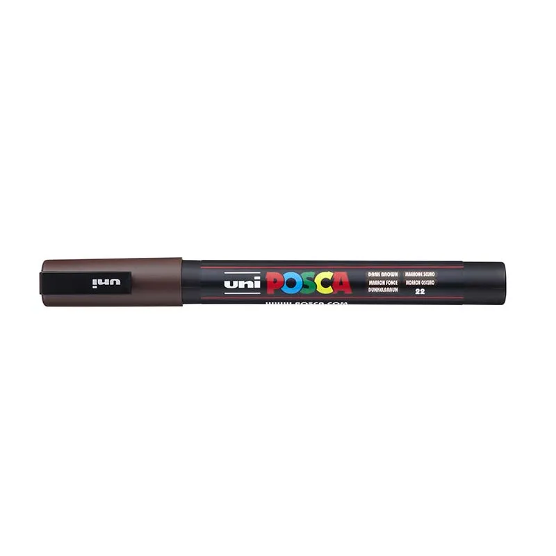 Posca popisovač / 0,9–1,3 mm - tm. hnědá