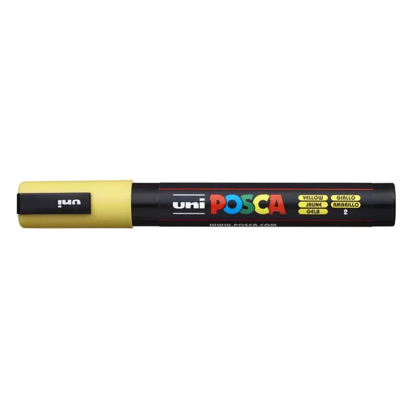 Posca popisovač / 2,5 mm - žlutá