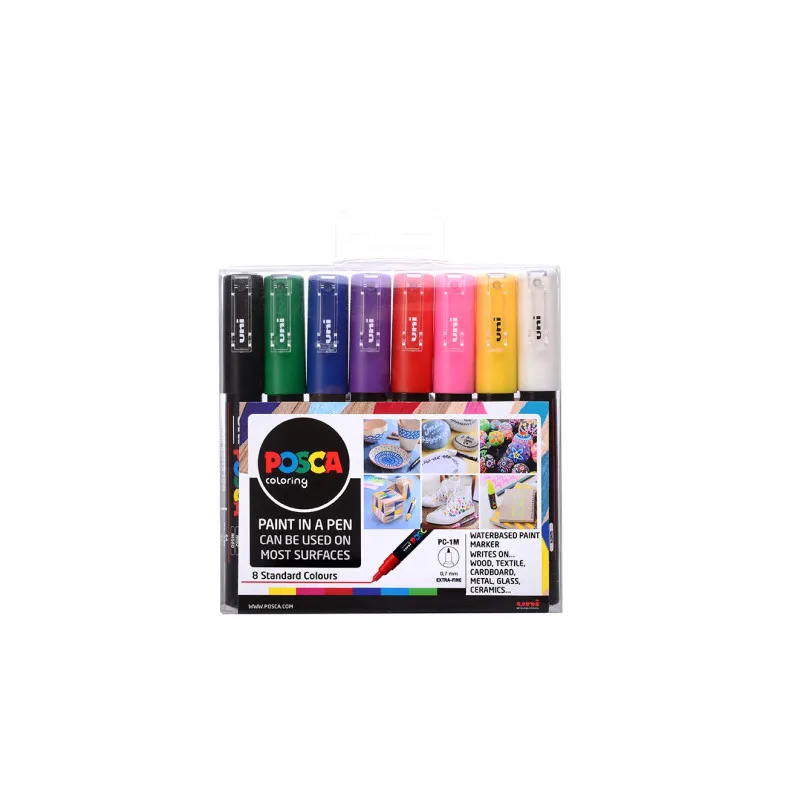 Posca popisovač - sada 8 ks / klasické barvy
