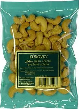 Pražené kešu solené 50g