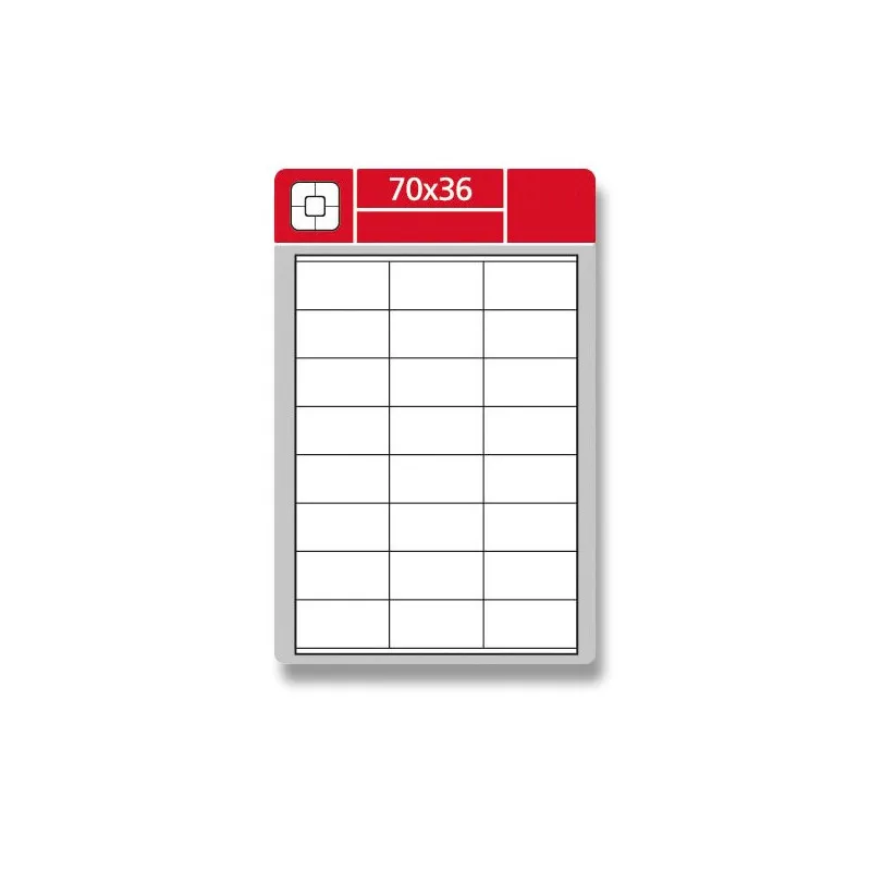 Print etikety A4 pro laserový tisk - 70 x 36 mm / lesklé