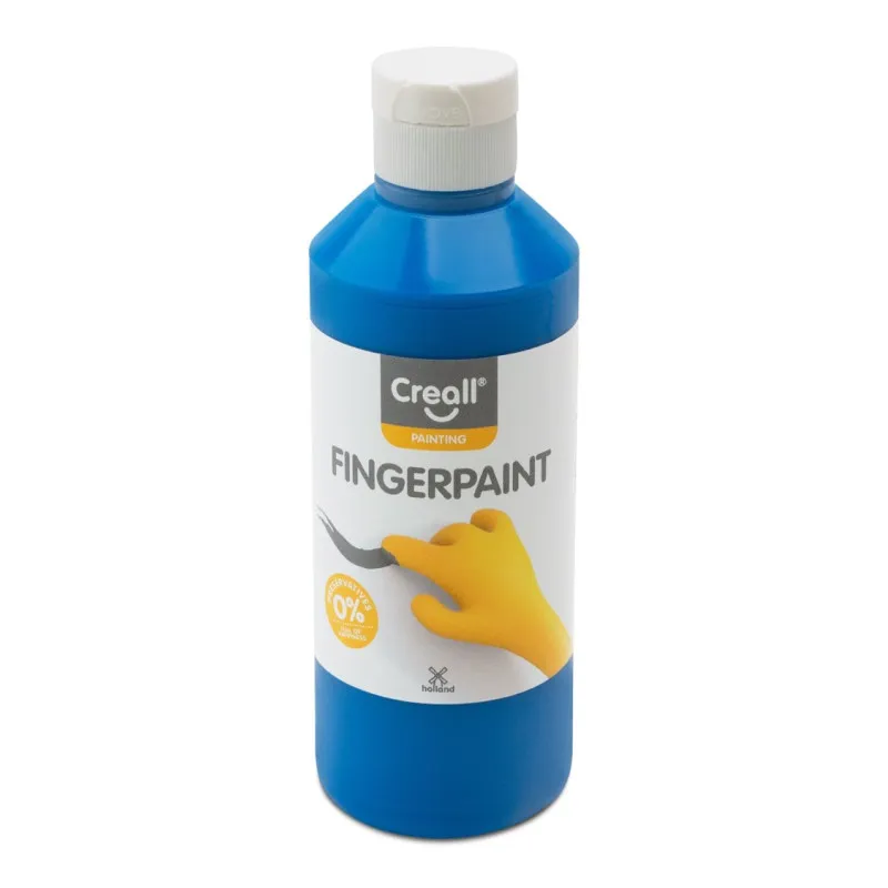 Prstové barvy Creall Happy - modrá / 250 ml