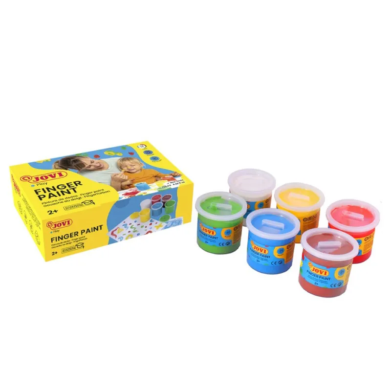 Prstové barvy JOVI - 6 x 125 ml
