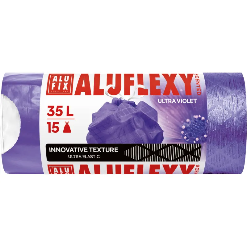 Pytle Alufix Aluflexy stahovací - 53x53 cm / 35l / 28my / 15ks / fialová
