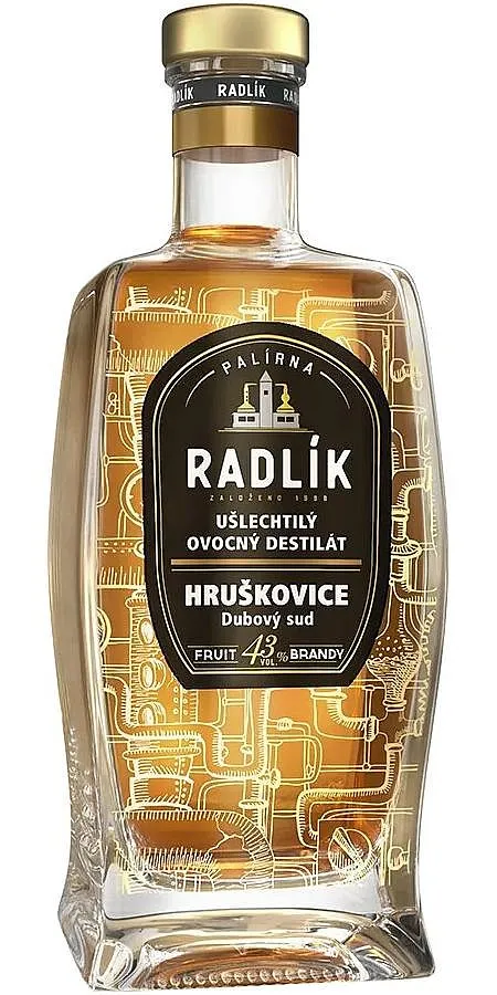 Radlík Hruškovice dubový sud  43%0.50l
