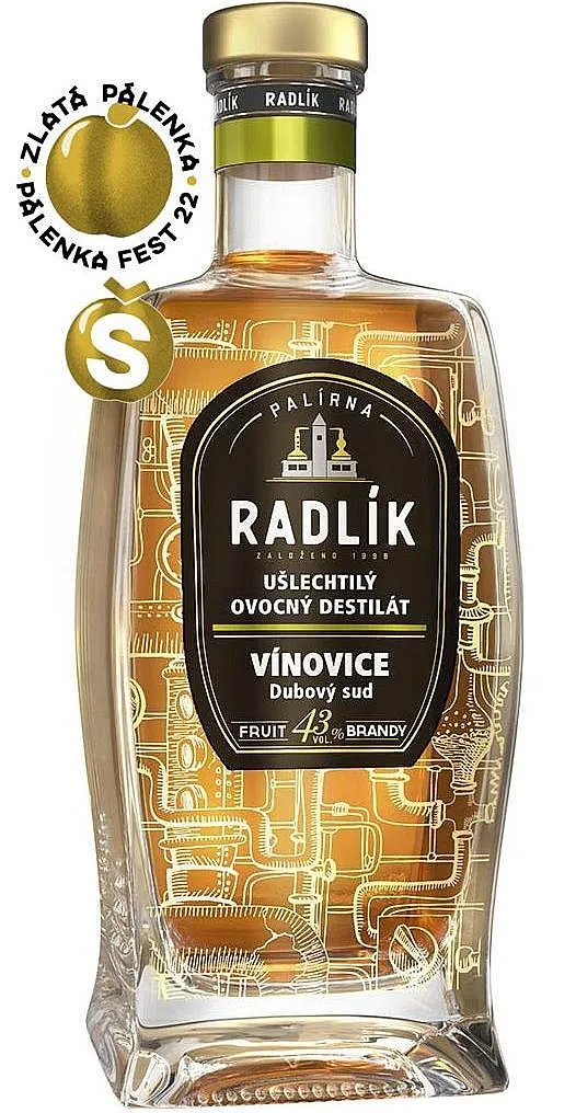 Radlík Vínovice dubový sud 43%0.50l