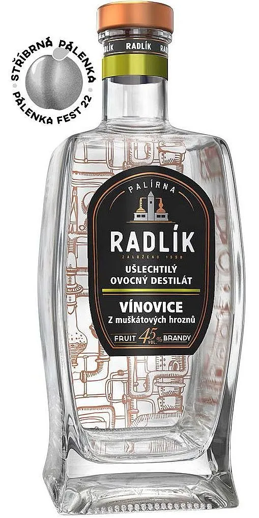 Radlík Vínovice z Muškátových hroznů 45%0.50l