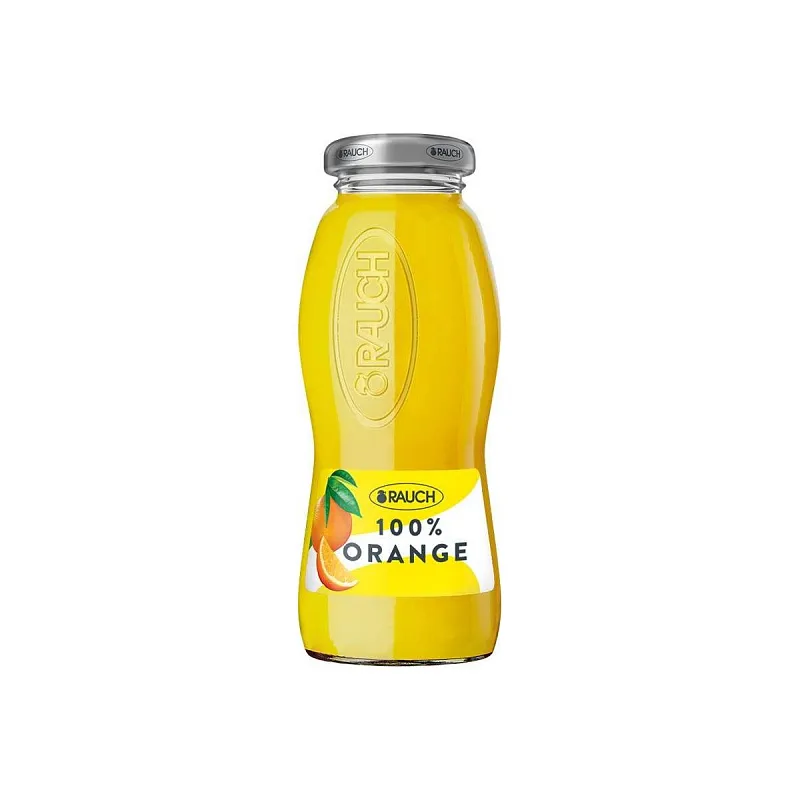 Rauch pomeranč 100% 0,2l sklo