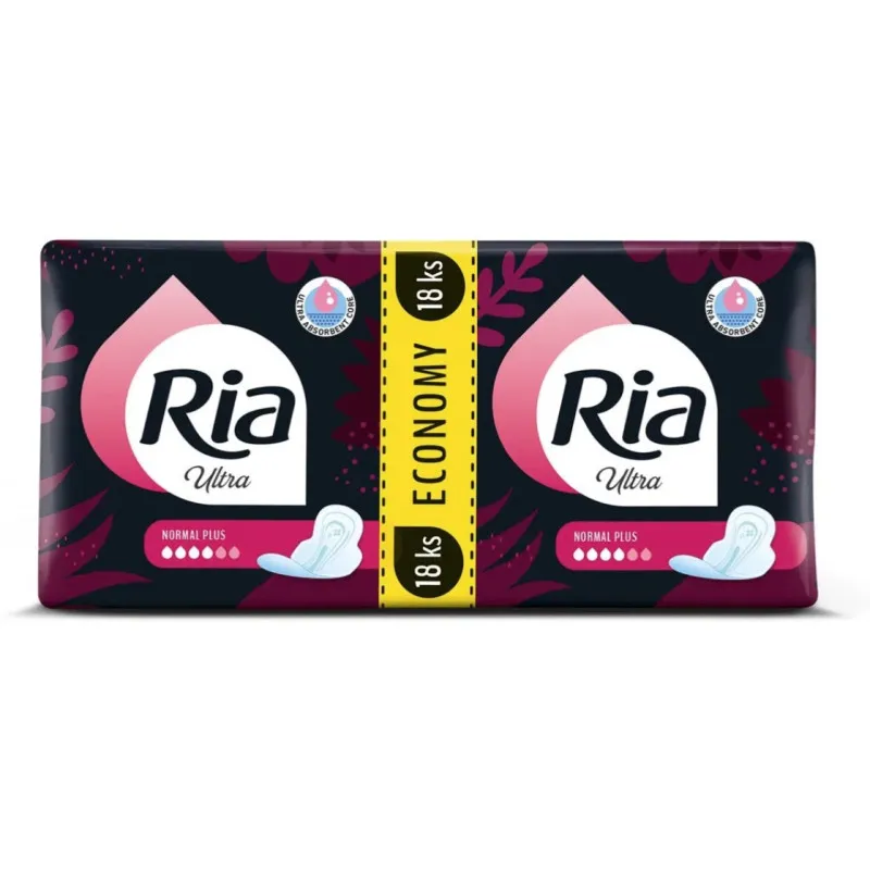 Ria Ultra Normal Plus duopack dámské vložky - 18 ks