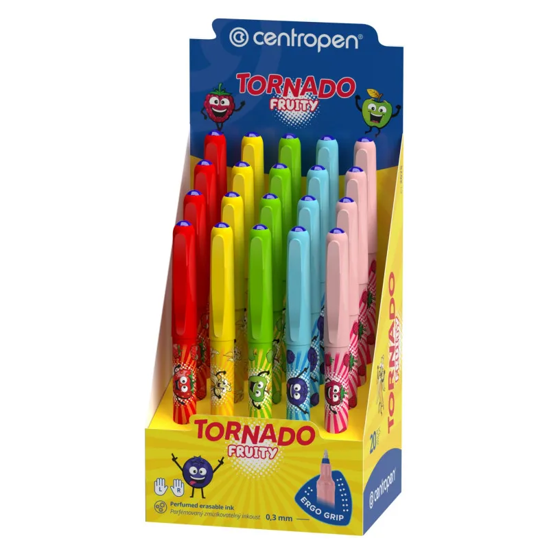 Roller Centropen TORNADO Fruity 2675 - stojánek 20 ks