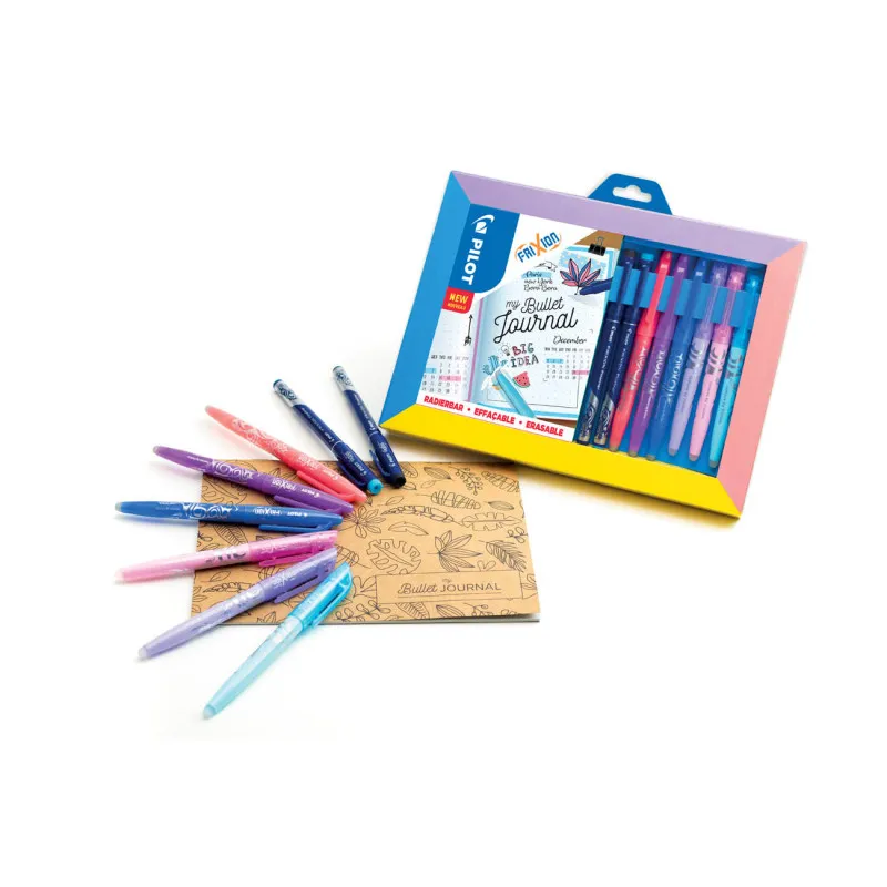 Roller Pilot FriXion Ball Bullet Journal sada 8ks + sešit