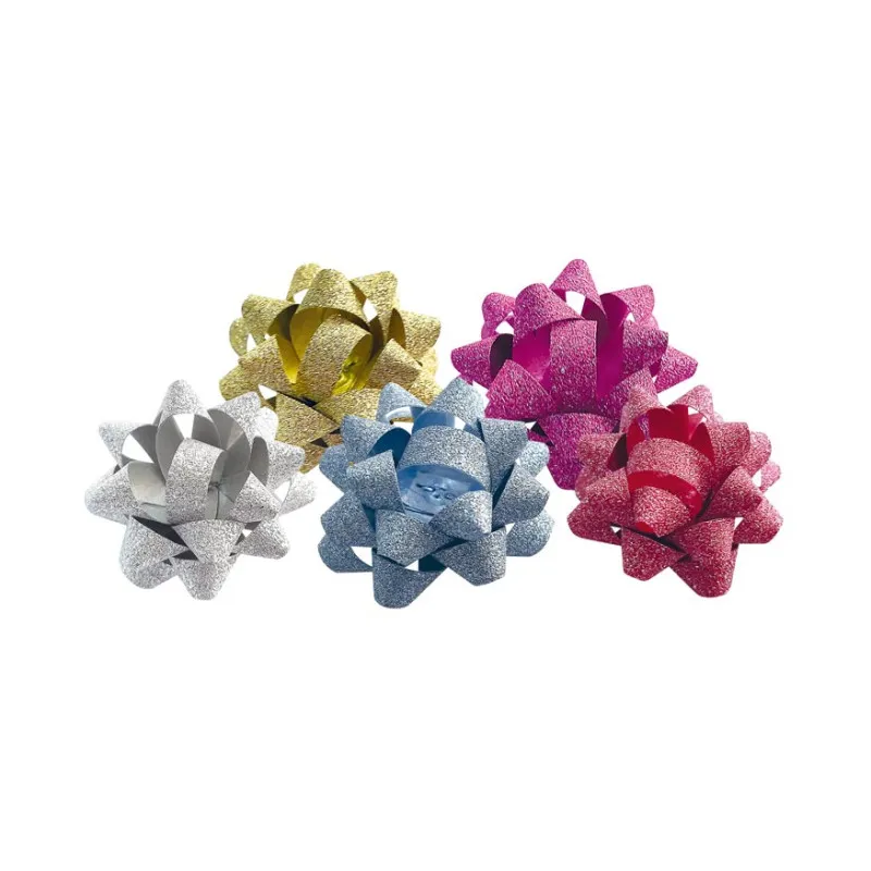 Rozeta střední luxusní glitr - mix / 5 cm