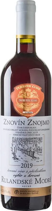 Rulandské modré výběr z hroznů  0.75l Znovín