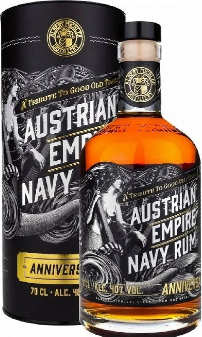 Rum Austrian Empire Anniversary v tubě 40%0.70l