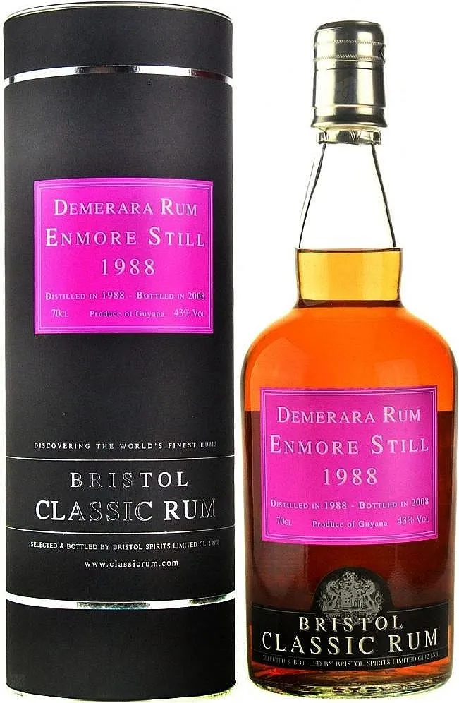 Rum Bristol 1988 Guyana Enmore bot.2008 v tubě 43%0.70l