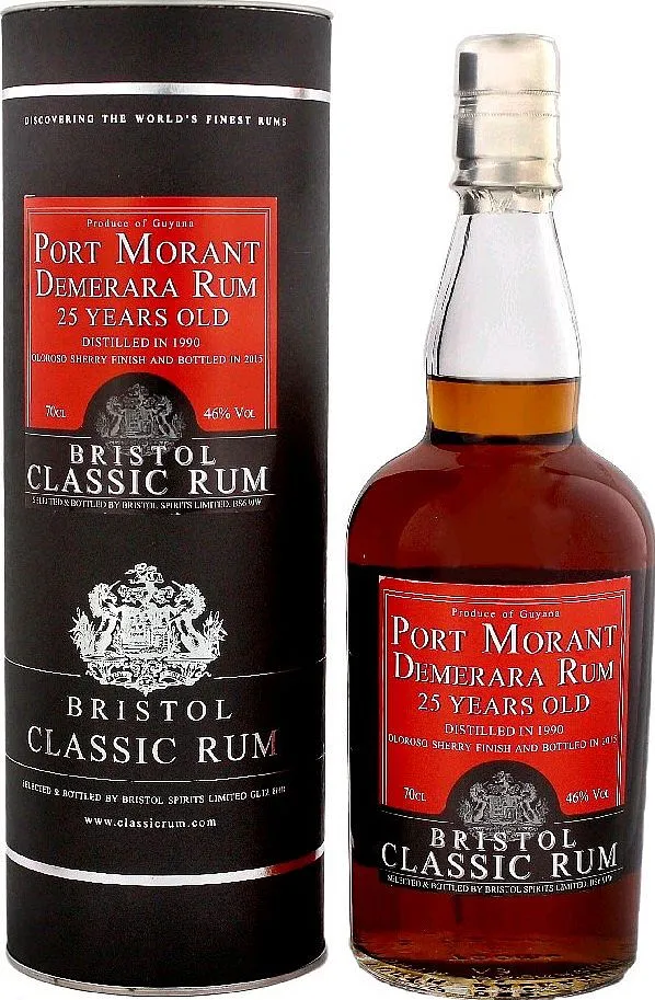 Rum Bristol 1990 Port Mourant bot.2015 v tubě 46%0.70l