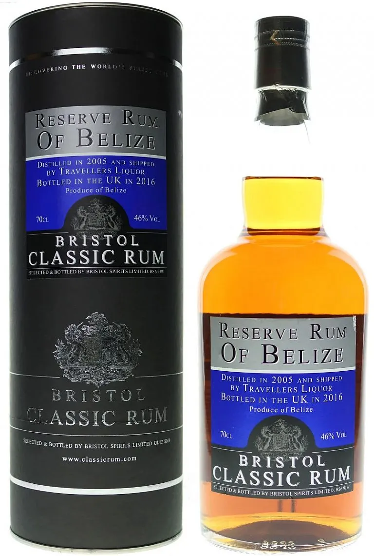 Rum Bristol 2005 Belize bot.2016 v tubě  46%0.70l