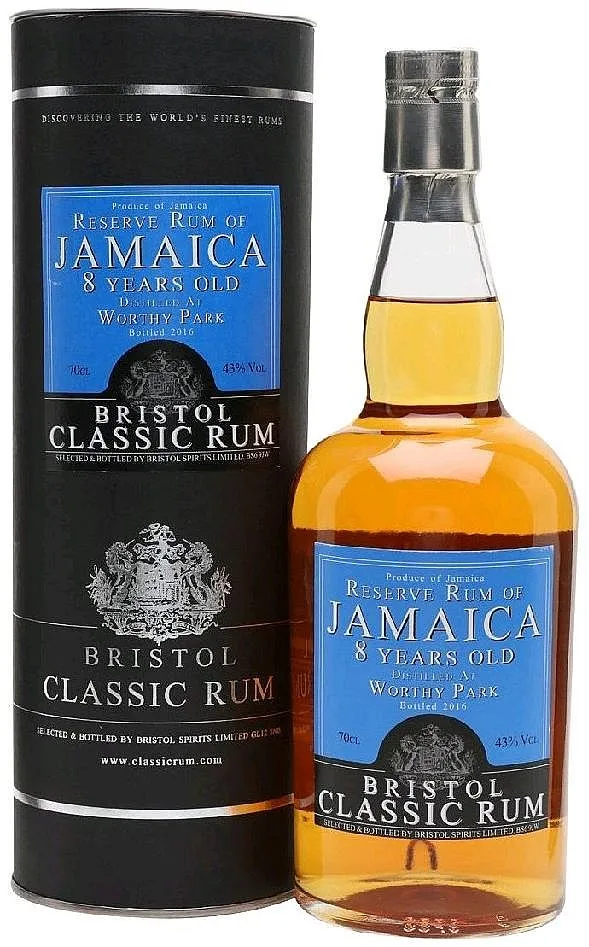 Rum Bristol Jamaica Worhy park 8y  gT 43%0.70l