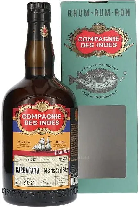 Rum Compagnie des Indes 2007 Barbagaya 14y gB 43%0.70l