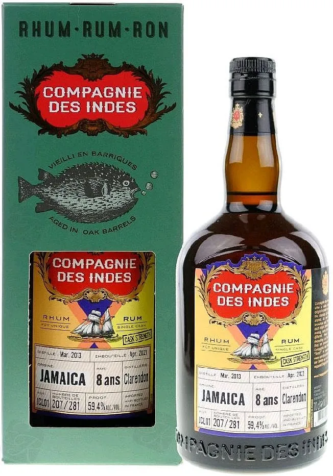 Rum Compagnie des Indes 2013 Clarendon 8y gB 59.4%0.70l