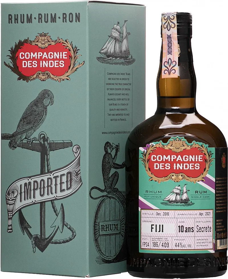Rum Compagnie des Indes Fiji 10y gB 44%0.70l