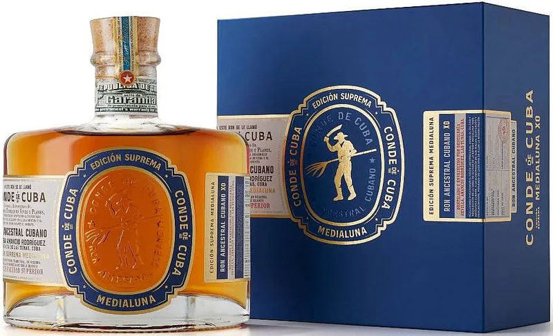 Rum Conde de Cuba MEDIALUNA v krabičce 40%0.70l