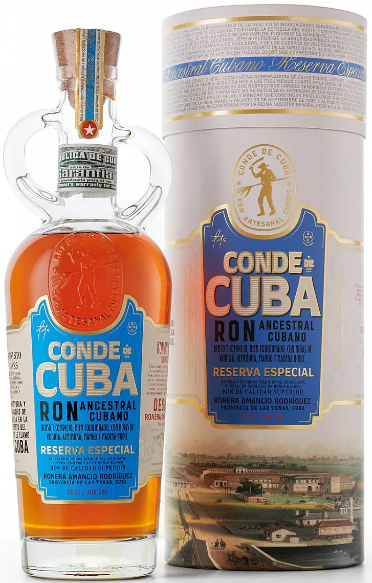 Rum Conde de Cuba Reserva Especial v tubě 40%0.70l
