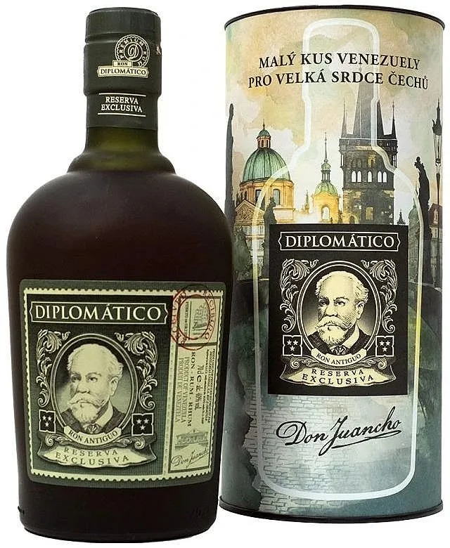 Rum Diplomatico CZ PRAHA Reserva Exclusiva v tubě  40%0.70l