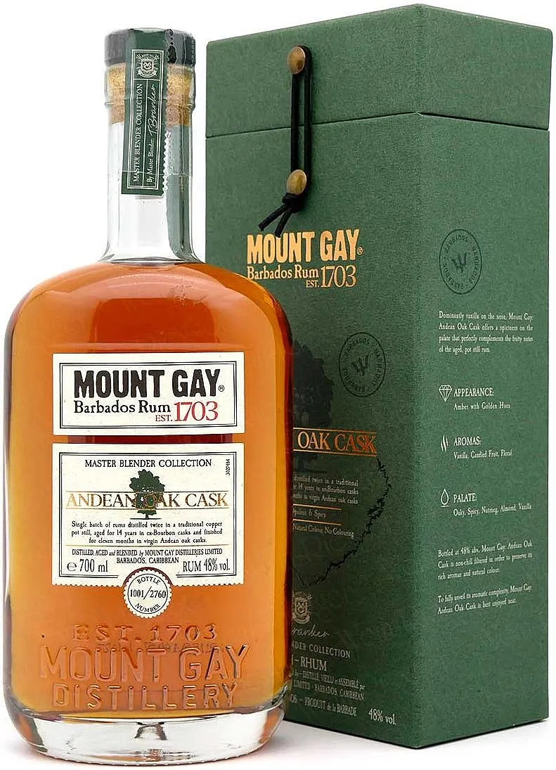 Rum Mount Gay Master ANDEAN OAK CASK gB 48%0.70l