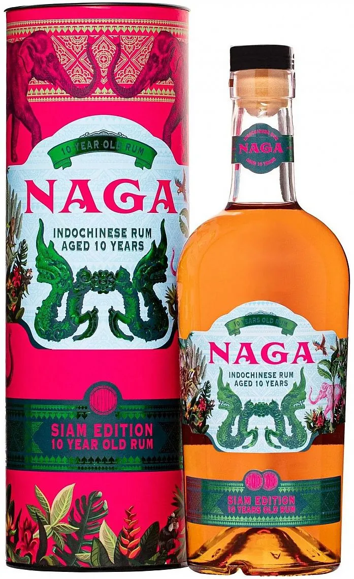 Rum Naga 10y Siam Edition v tubě 40%0.70l