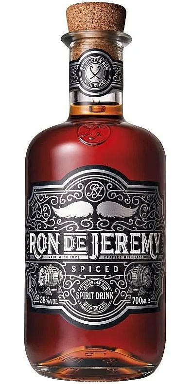 Rum Ron de Jeremy Spiced Nová Láhev Knír 38%0.70l
