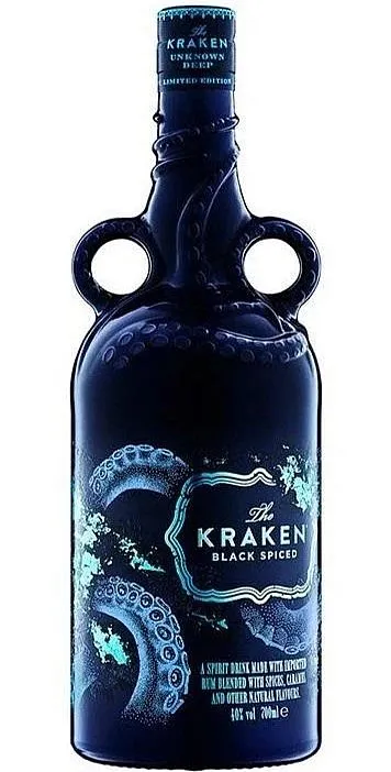 Rum Spiced Kraken Unknown Deep 02 ed.2021 modrá 40%0.70l