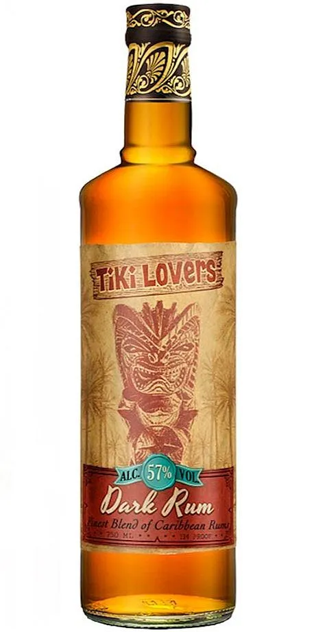 Rum Tiki Lovers 114 Proof Dark OverProof 57%0.70l
