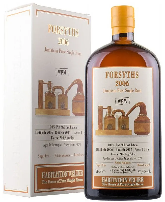 Rum Velier 2006 Forsyths WPM bot. 2017 v krabičce 57.5%0.70l
