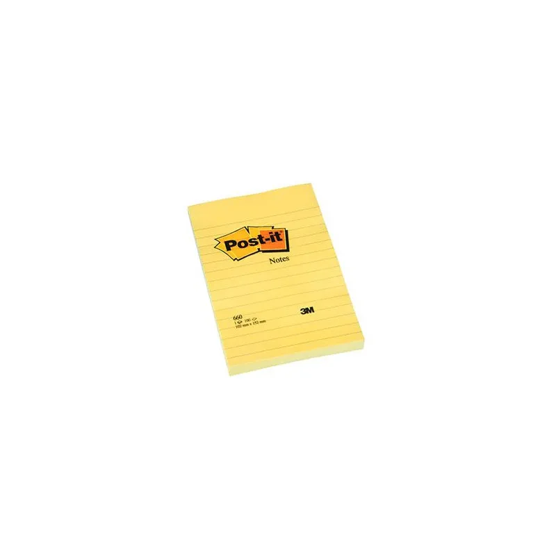 Samolepicí bločky Post-it - 102 mm x 152 mm / linka