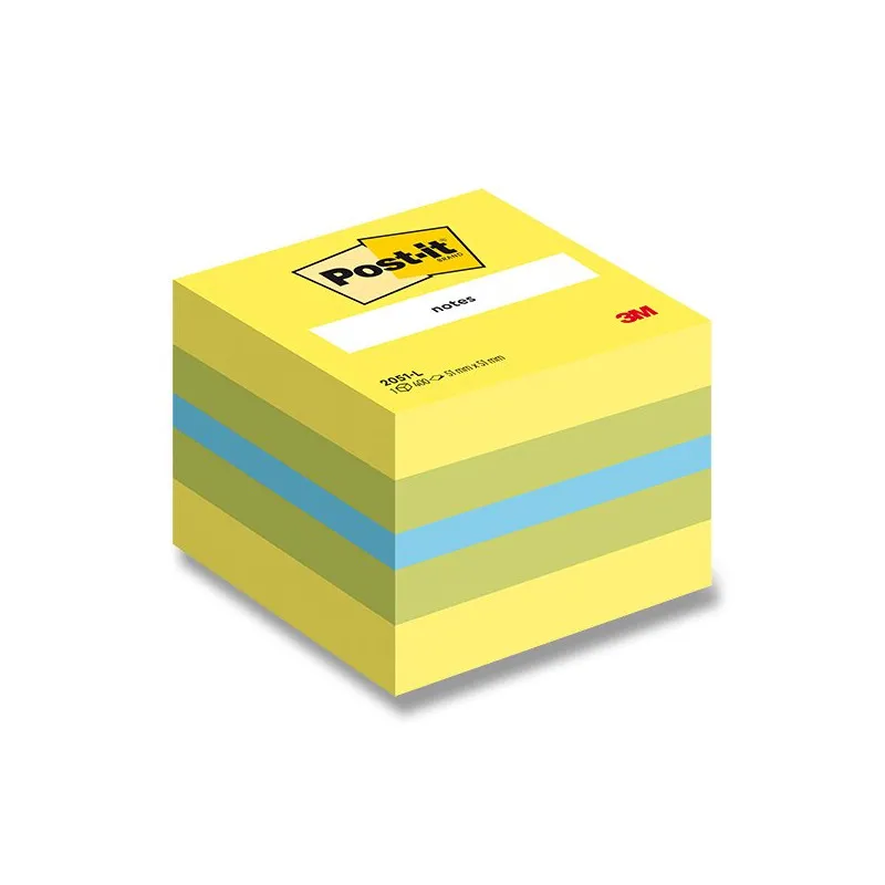 Samolepicí bločky Post-it minikostky - citronová / 400 lístků