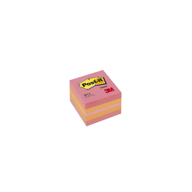 Samolepicí bločky Post-it minikostky - růžová / 400 lístků