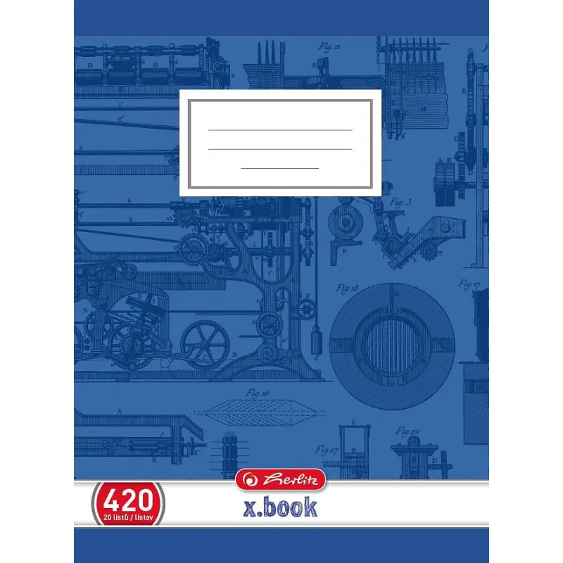 Sešit školní Herlitz Premium 420 - A4 / čistý / 20 listů