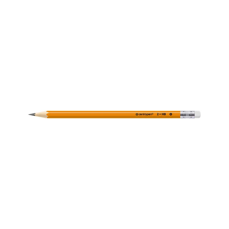 Šestihranná tužka Centropen 9510 - č.2 / HB s gumou