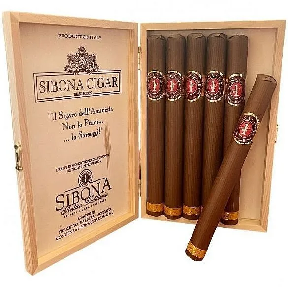 Set MINI Sibona Cigars dřevěné krabičce wB 40%6x0.04l