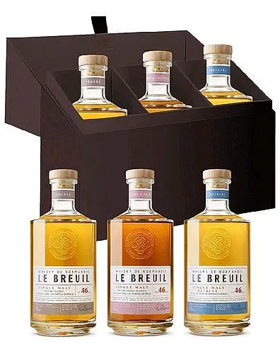 Set Whisky le Breuil set Whisky gB 3x46%0.20l