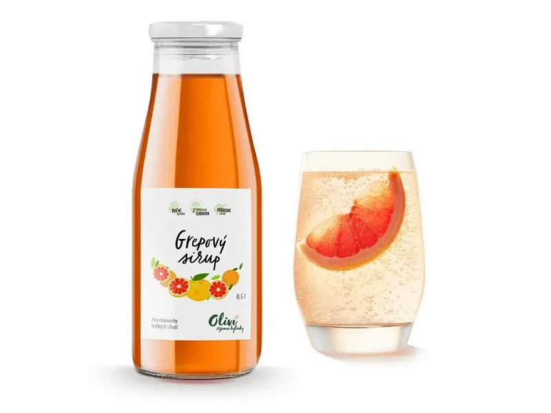 Sirup Oliví Grepový 1L