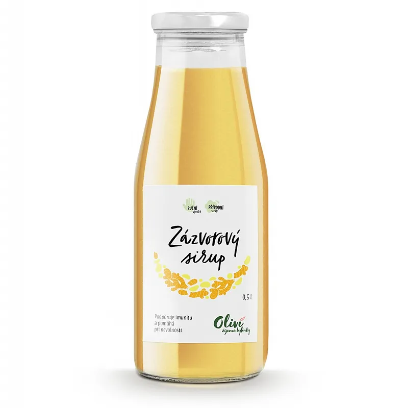 Sirup Oliví Zázvorový 1L