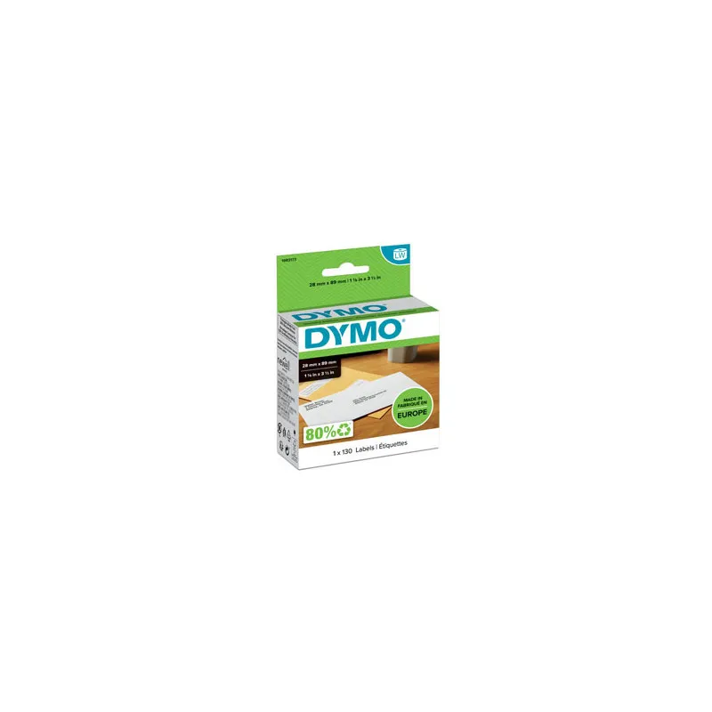 Štítky pro DYMO LabelWritter - 89 x 28 mm / adresové papírové / 1 x 130 ks