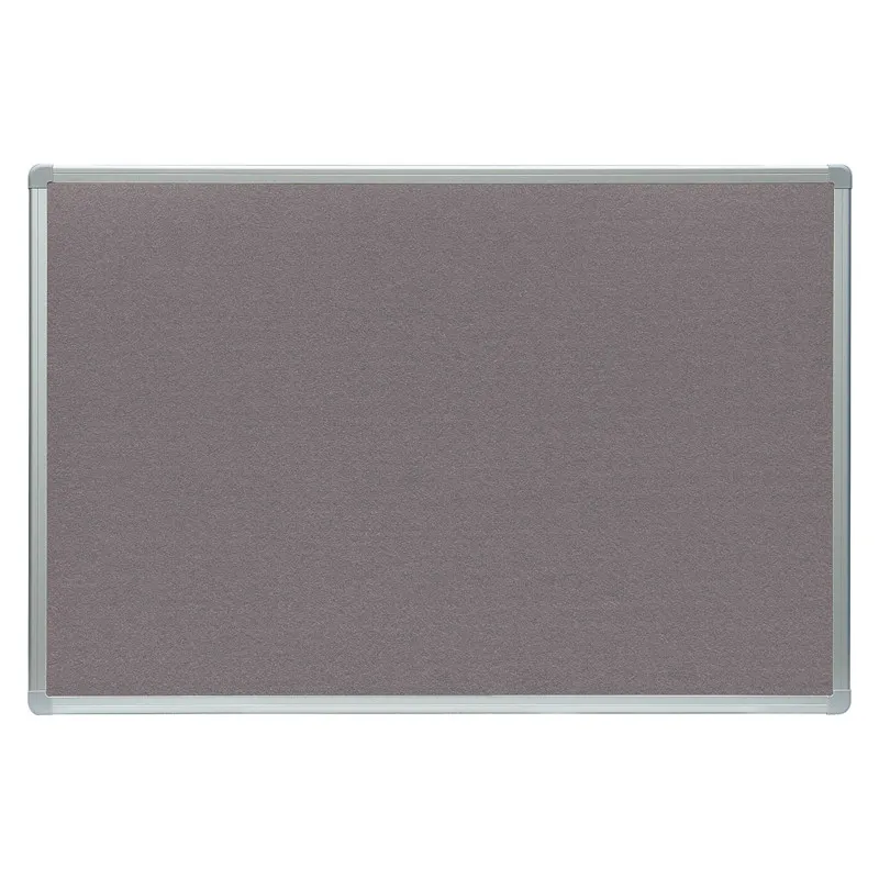 Tabule filcová v hliníkovém rámu ARTA - 100 x 150 cm / šedá